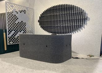 상업적 사적 공간 9 밀리미터 음향 책상 분할기